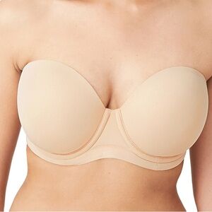 Wacoal Red Carpet Strapless in Sand 34G EUC